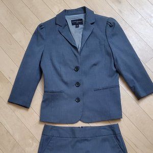 Banana Republic Petite Grey Suit